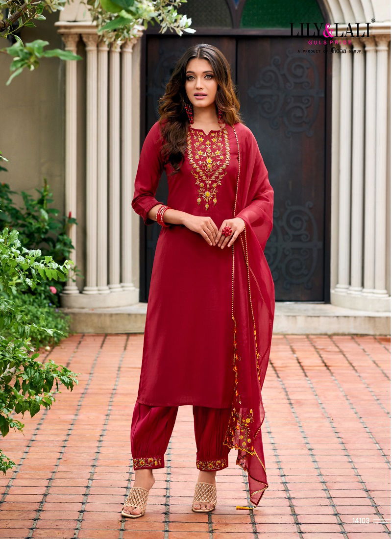 Afghani By Lily And Lali Designer Readymade Suits Catalog